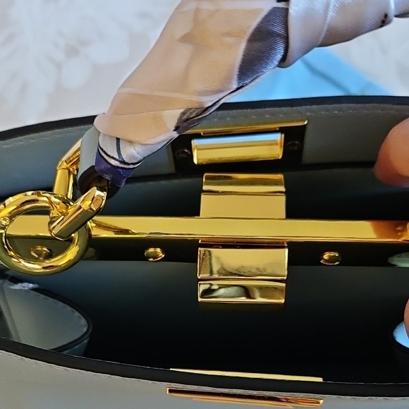 Tiffany & Fred Blue Satchel Bag - Picture 6 of 12